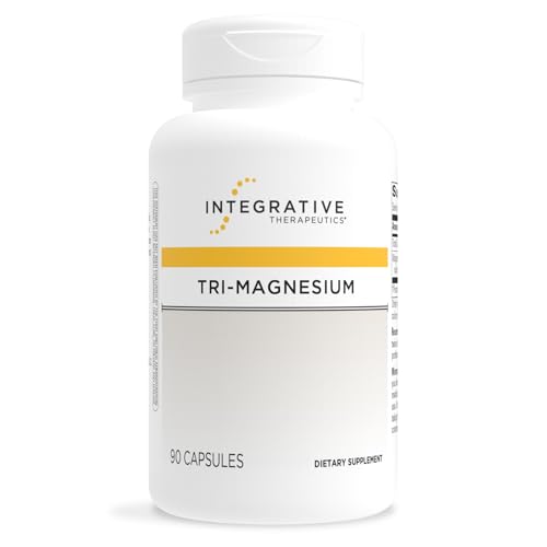 Integrative Therapeutics Tri-Magnesium - Supports Cellular Energy & Energy Metabolism* - Magnesium Supplement for Heart & Nerve Health Support* - Third-Party Tested - 90 Capsules (90 Servings)