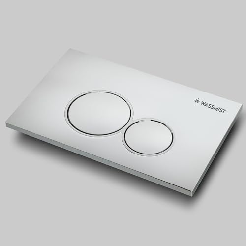 Image of WASSMIST Flush /Push Plate for Concealed Cistern | Dual Flush Push Plate | Durable & Stylish Design for Bathrooms (Round)