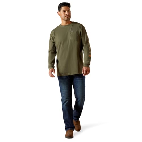 Ariat Men's Rebar Cotton Strong Standard Logo Pocket T-Shirt3