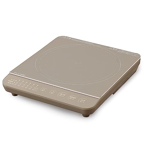 アイリスオーヤマ 1口IHコンロ1400W IHK-T391-T ブラウン