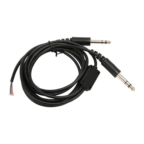 Cable flexible para auriculares de aviación 2m con enchufe dual GA miniatura 5