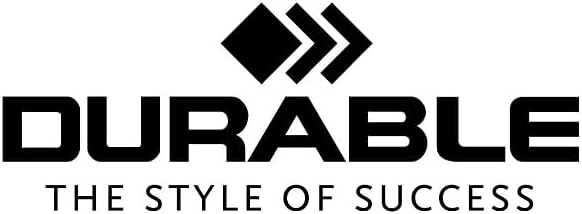 Durable Badge Holder Deluxe with Lanyard, Charcoal, Pack of 10 (820758)