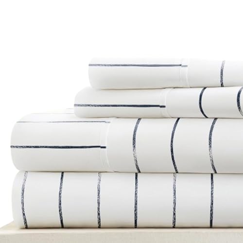 Linen Market 4 Piece King Bedding Sheet Set (Navy Blue