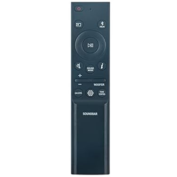 Substituição de controle remoto para Samsung HW-Q6CB/ZA HW-Q800B/ZA HW-B650 HW-S61B/ZA HW-B550/ZA HW-B63C/ZA HW-Q6CB HW-Q800B HW-Q710B HW-B63M/ZA HW-B450 HW-B550 HW-B550 0 HW-QQ 60B HW-Q700B/ZA