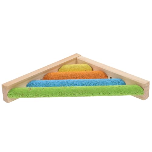 HEMOTON Parrot Stand Ladder Bird Toy for Parrots Pet Training Stand Material Easy Install