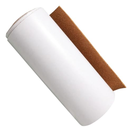 Tofficu Rollo y Mantenimiento de Corcho Autoadhesivo Fácil de Cortar para Revestimiento de Gabinetes de Cocina y Estantes para Almacenamiento Hogar