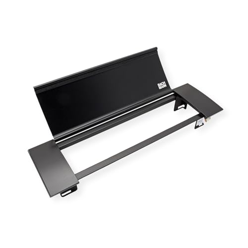 BACHMANN Power Frame Cover Black Aluminium 4-Way RAL9005