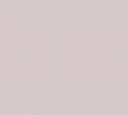 A.S. Création Dusky Pink Plain Non-Woven Wallpaper for Bedroom 10.05 m x 0.53 m Made in Germany, Pink Antique Pink, 53 x 1005 cm - Image 2