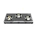 Bajaj 3Bjgp7 Stainless Steel Glass Top Gas Stove with 3 Brass Burners
