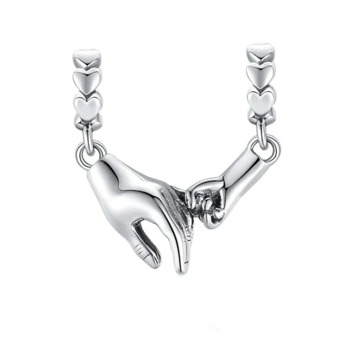 Bracelet en argent sterling 925 main dans la main orné d'une perle délicate