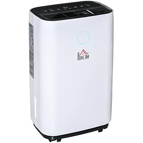 HOMCOM Luftentfeuchter Raumgröße 16-20㎡ 20L/24h elektrisch Raumentfeuchter 4000ml Entfeuchter gegen Feuchtigkeit Cover