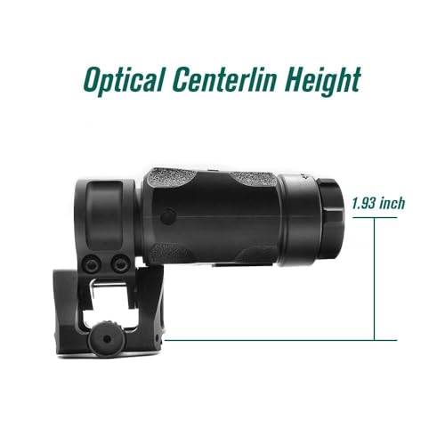 Support de loupe rabattable LEP 30 mm à basculement rapide et fixe QD 1.93 - 6