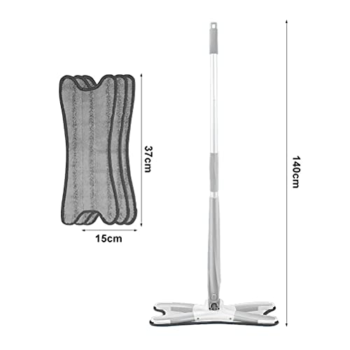 Nass- und Trockenwischer, 360 Grad freie Drehung, Mikrofaser, Typ X, flacher Wischmopp für Haushalt, Bodenreinigungswerkzeuge, Lazy Fellow Mop – Bild 3