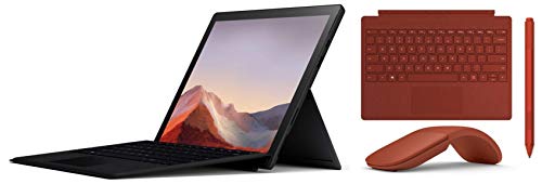 Image of Microsoft Surface Pro 7 PUV-00028 12.3 inch Touchscreen 2-in-1 Laptop (10th Gen Intel Core i5 /8GB /256GB SSD /Windows 10 Home /Intel Iris Plus Graphics), Black+Type Cover +Surface Pen+ Arc Mouse