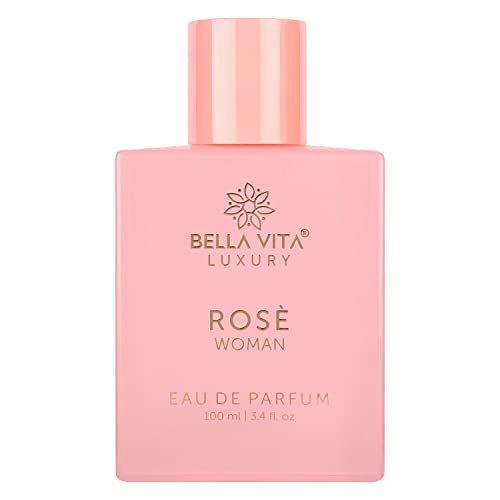 Bella Vita Luxury Rose Woman Eau De Parfum Perfume for Women with Black Currant, Vanilla, Jasmine|Floral & Sweet EDP Long Lasting Fragrance Scent 100 ML