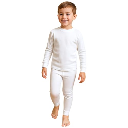 La mejor selección de Conjuntos térmicos para Niña . 43 Genérico Pijama Conjunto Termico Pijama TERMICA Comodo Resistente Ligero Calida Uso Diario (Blanco, Extra Grande 14-16 NIÑA)