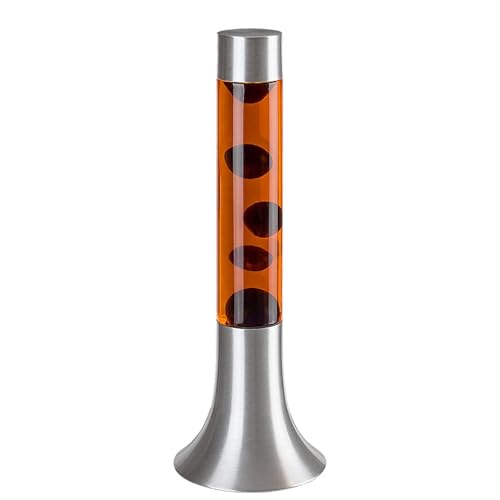 Lámpara de lava naranja Rabalux Poppilol 25W para aliviar el estrés con luz ambiental