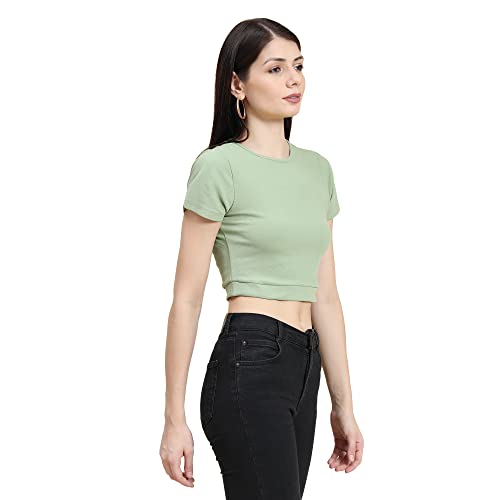 Image of KERI PERRY Women's Spandex Western Top(Light Green)