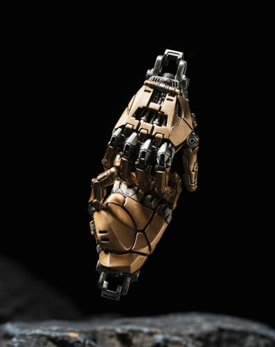 COPPERTIST.WU Mechanical Hand Pendant for Necklace, Movable Finger Joints Robot Hand Charm Jewelry for Men Women4