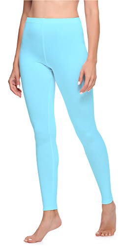 Ladeheid Leggings Donna Lunghi LA40-133 (Turchese, XL)