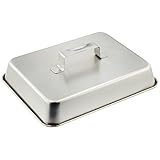 エムテートリマツ ステーキカバー 18-8ステンレス 小 15号 業務用 角型