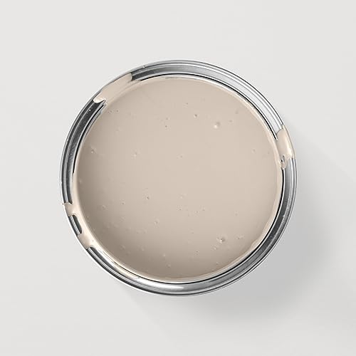 MissPompadour seidenmatte Holzfarbe Innen & Außen 1L Beige mit Sand, Möbelfarbe ohne Schleifen - Farbe für Holz, Metall, Kunststoff - Holzlack, Möbellack schnelltrocknend mit hoher Deckkraft