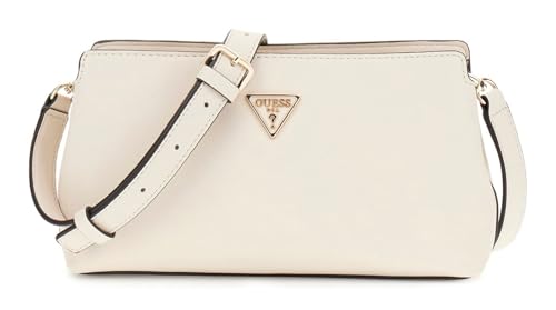 Sac GUESS Talent Crossbody Top Zip avec fermeture sécurisée et couleur crème