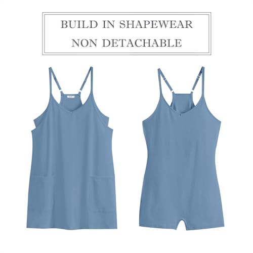 Image of ANRABESS Women Athletic Dress Summer Tennis Workout Active Sports Mini Romper Dress Built in Shorts Travel Vacation Clothes