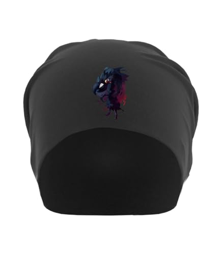 Bonnet souple léger 100% coton noir stretch et respirant Anime 139
