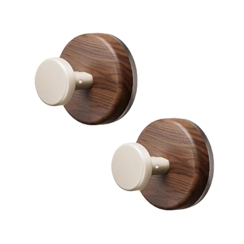 吸盤フック 強力 壁掛け 兼ドアプル 木目 2個セット 無痕 工具不要 繰り返し使用可能 キッチン用 オフィス用 冷蔵庫 玄関 浴室 耐荷重3kg 白色