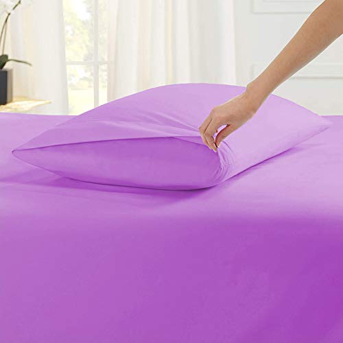 Image of YRM Bedding's Levender 600-TC Oraganic Cotton 2 Piece Pillow Covers (17 inchx27 inch)