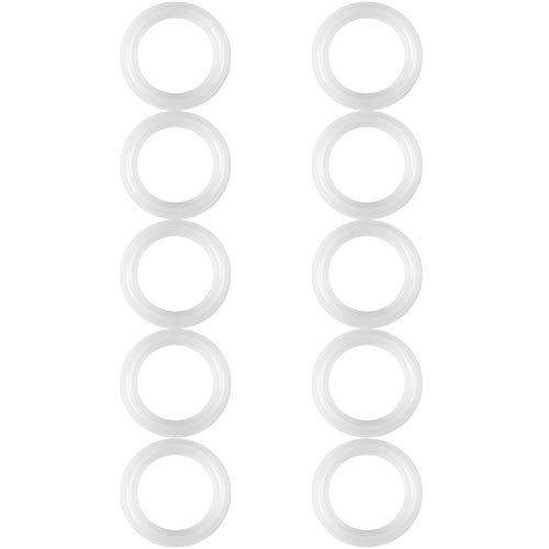 Preisvergleich Produktbild Sourcingmap Dichtungsringe für Sanitär / Sanitär / Dichtungsringe, Silikon, lebensmittelecht, 3,8 cm, Weiß, 10 Stück