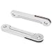 HDBUBALUS Motorcycle Flush Fork Turn Signals Brackets Shock absorber LED Running Side Lamp For Harley Touring Street Glide Road King 1998-2023 (Color: Chrome)