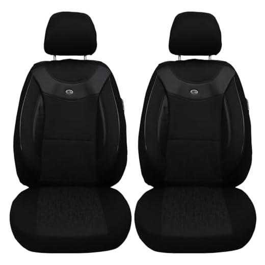 BREMER SITZBEZÜGE Fundas de Asiento para Coche compatibles con Suzuki Jimny 1 para Conductor y copiloto, a Partir de 1998 – 2017, Juego de 2 Fundas para Asientos de Coche, Color Negro