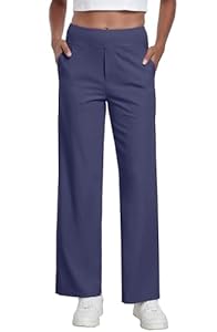 GRECERELLE Pantalon de yoga pour femme à jambes larges - Taille haute extensible - Pantalon de jogging de sport pour femme - Pantalon de travail pour dame - Pantalon Palazzo pour le décontracté, le