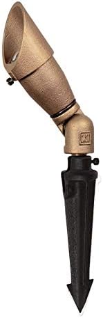 CASTLighting CBL1CB Ground Stake-Mount Directional MR-16 Bullet Low Voltage Landscape Light, Lawn Light, Garden Light Fixture with Shroud.