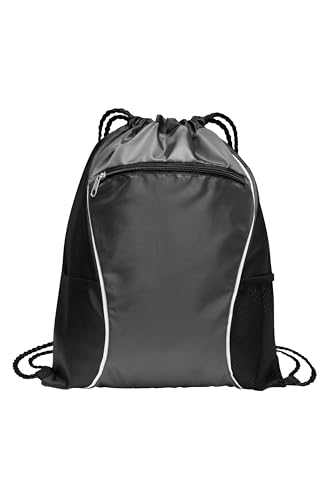 Port Authority Fast Break Cinch Pack. BG613, Deep Smoke, OSFA