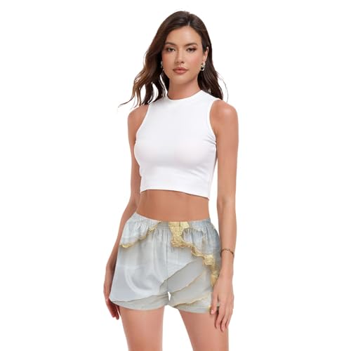 Bas de pyjama pour femme boxer court léger et décoratif - Short de nuit été confortable