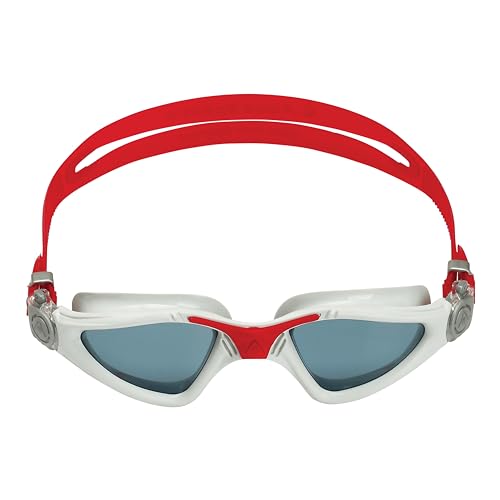 Aqua Sphere Kayenne Swim Goggles with Smoke Lens (Red/Silver)