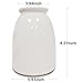 hjn White Flower Vase- Ceramic Vase for Flowers, Modern Vases for Living Room/Home Decor Accents/Entryway/Mantel/Bookshel-White