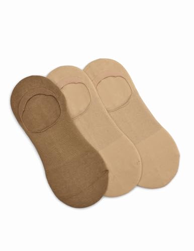 Image of HUE womens Cotton Arch Hug Liner Sock 3 Pair Pack