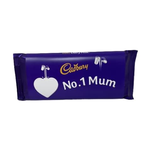 Personalised Cadbury Dairy Milk Chocolate Bar 110 Grams - No. 1 Mum Boxed Treatz Cover
