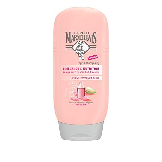 Le Petit Marseillais acondicionador de Pelo Ternes sin Fragmentos/Vinagre 3 Flores y Leche de almendras en el Tubo de 200 ml - Juego de 3