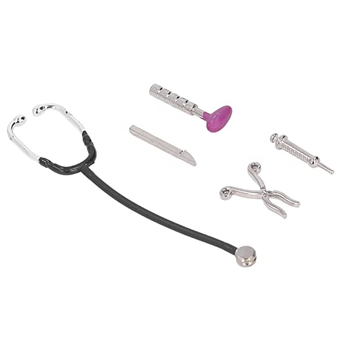 Tnfeeon Dollhouse Stethoscope Set, Mini Appliance Model Alloy Simulation Durable for 1:12 Doll House, Default, Klein - Image 4
