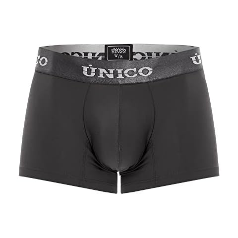 Mundo Unico Men Trunks | Microfiber (US, Alpha, Medium, Regular, Regular, Dark Grey) Cover