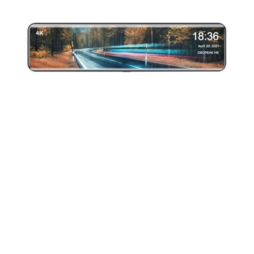 Grabadora de vídeo DVR para coche 4K con cámara dual de tablero