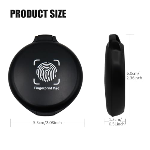 LICQIC 3 Pcs Thumbprint Ink Pad, Fingerprint Ink Pad - Image 2