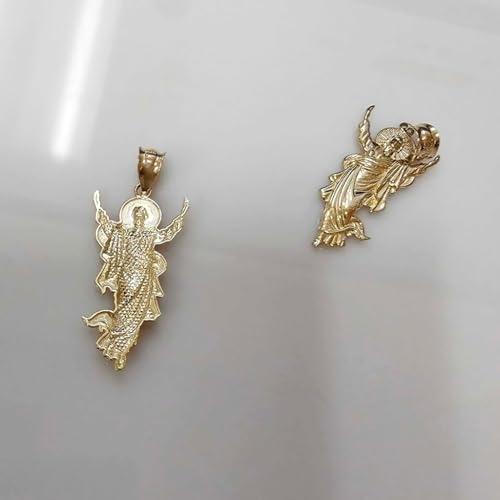 LA BLINGZ 10K Yellow Gold Resurrection of Jesus Christ Pendant Necklace (Pendant (no chain))4