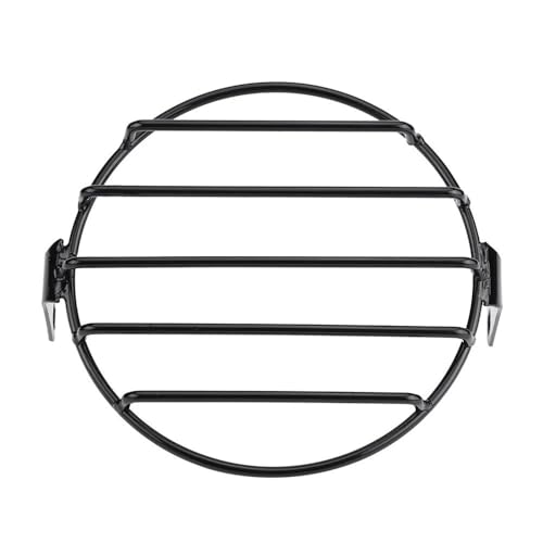 Grille phare moto 6,5 pouces noire pour la protection du phare rond latéral
