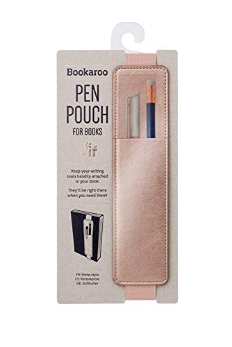 Image of Bookaroo Pen Pouch (Black /Rosegold)